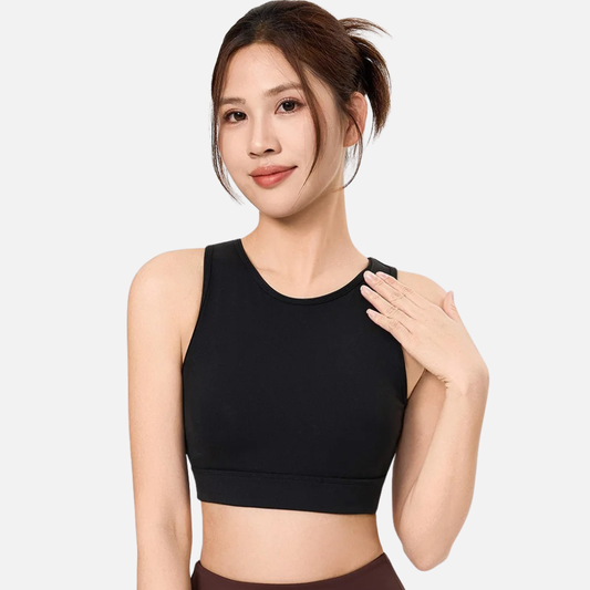 Women's Push-Up Sports Bra | Open Back Shockproof Yoga & Gym Workout Bra