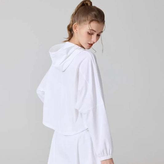 Women's UPF 50+ UV Protection Jacket | Long-Sleeve Running, Tennis & Yoga Top