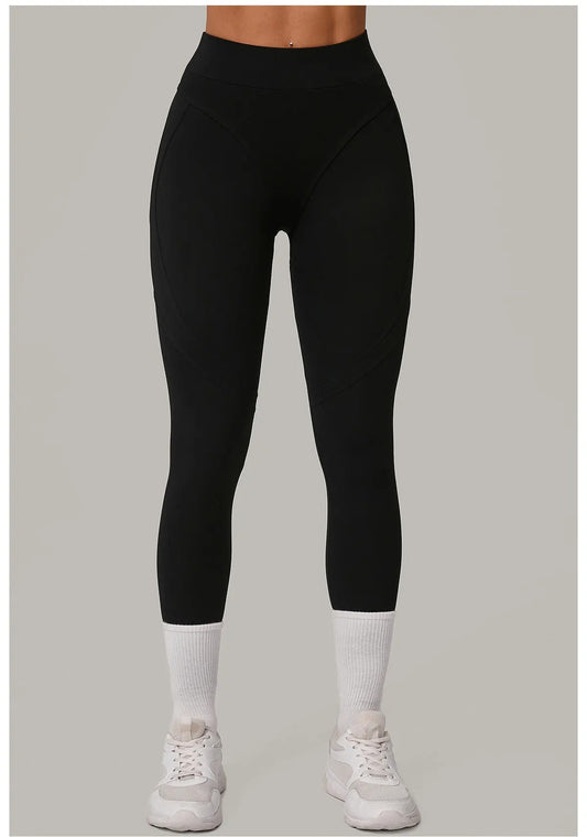Women's High-Waisted Hip-Lifting Leggings | Quick-Dry Yoga & Running Workout Pants