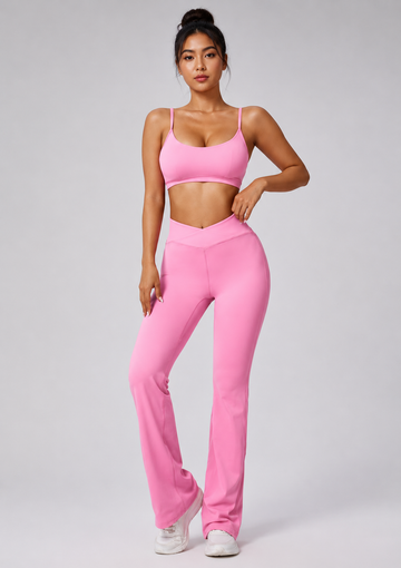Women’s 2 Piece Yoga Set | Sports Bra & Leggings Gym Workout Tracksuit