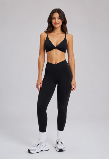 Women’s High Waist Yoga Set | Hip-Lifting Push Up Gym & Running Workout Outfit