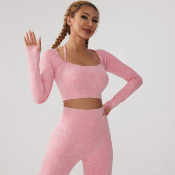 Long Sleeve Fitness Yoga Suit