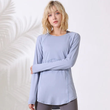 Women’s Long Sleeve Workout Top | Slim Fit Quick-Dry Gym, Yoga & Running Shirt