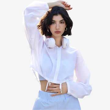Loose Hooded Sport Jacket