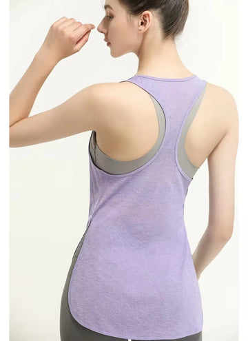Women’s Translucent Sports Vest | Lightweight Running, Yoga & Fitness Tank Top