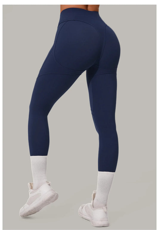 Women's High-Waisted Hip-Lifting Leggings | Quick-Dry Yoga & Running Workout Pants